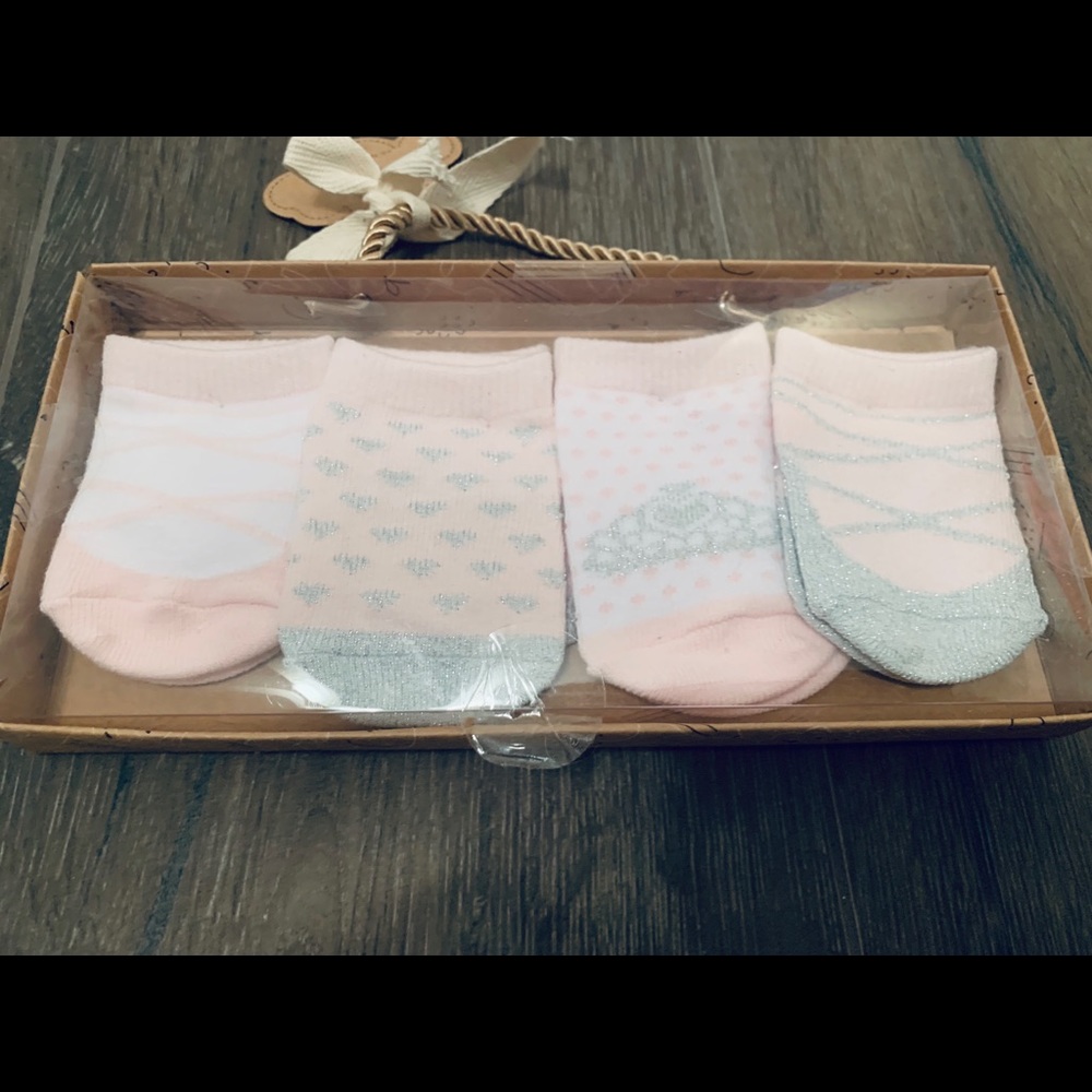 Fancy baby girl socks set of 4